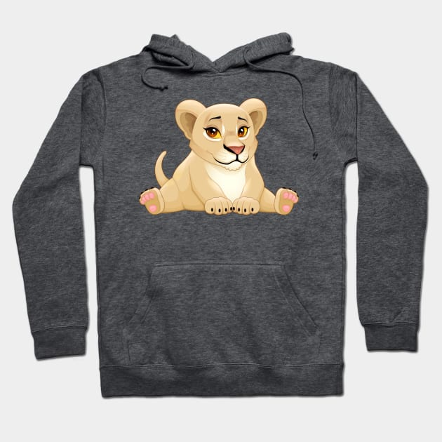 Baby lion with cute eyes Hoodie by ddraw